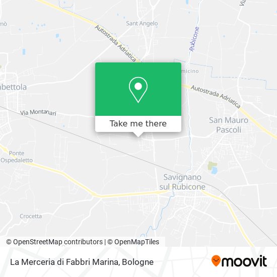 La Merceria di Fabbri Marina map