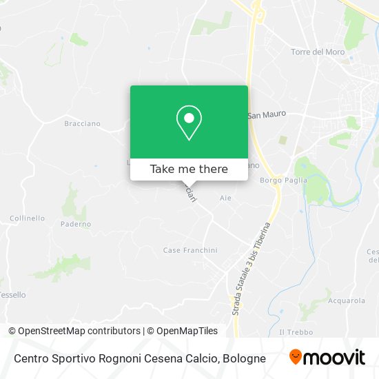 Centro Sportivo Rognoni Cesena Calcio map