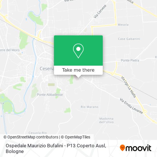 Ospedale Maurizio Bufalini - P13 Coperto Ausl map