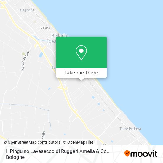 Il Pinguino Lavasecco di Ruggeri Amelia & Co. map