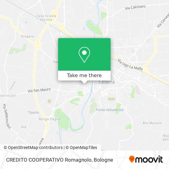 CREDITO COOPERATIVO Romagnolo map