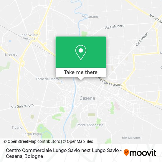 Centro Commerciale Lungo Savio next Lungo Savio - Cesena map