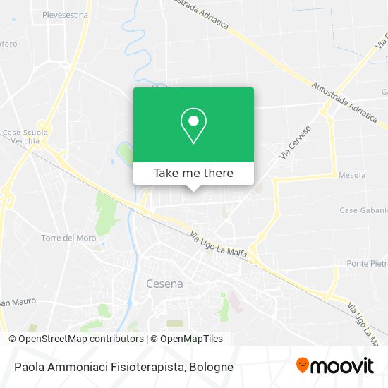 Paola Ammoniaci Fisioterapista map