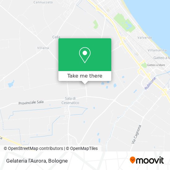Gelateria l'Aurora map
