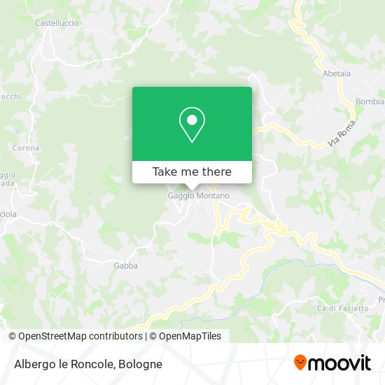 Albergo le Roncole map