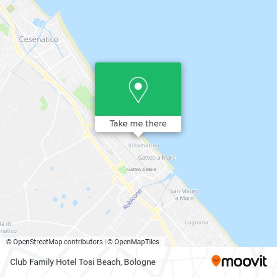 Club Family Hotel Tosi Beach map