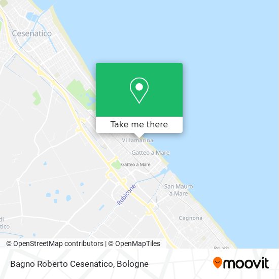 Bagno Roberto Cesenatico map