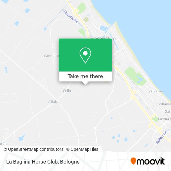 La Baglina Horse Club map