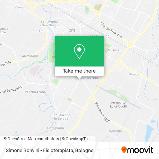 Simone Bonvini - Fisioterapista map