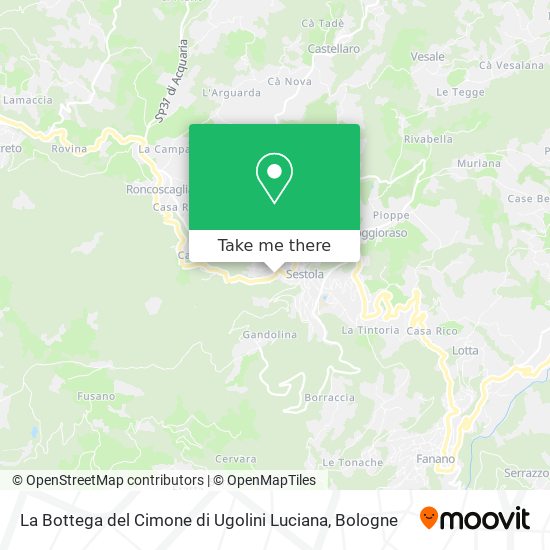 La Bottega del Cimone di Ugolini Luciana map