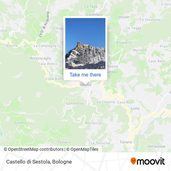 Castello di Sestola map
