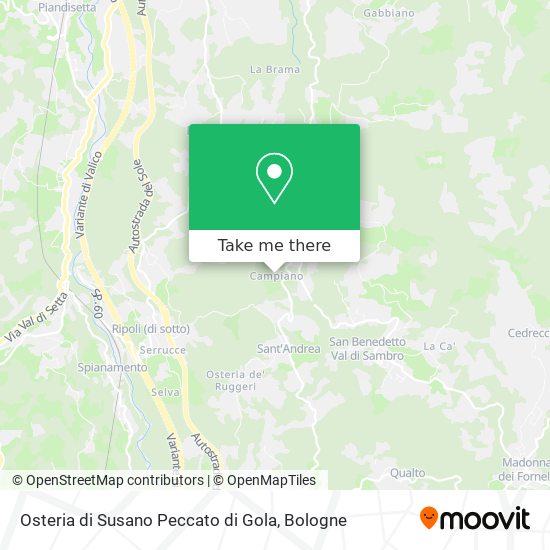 Osteria di Susano Peccato di Gola map