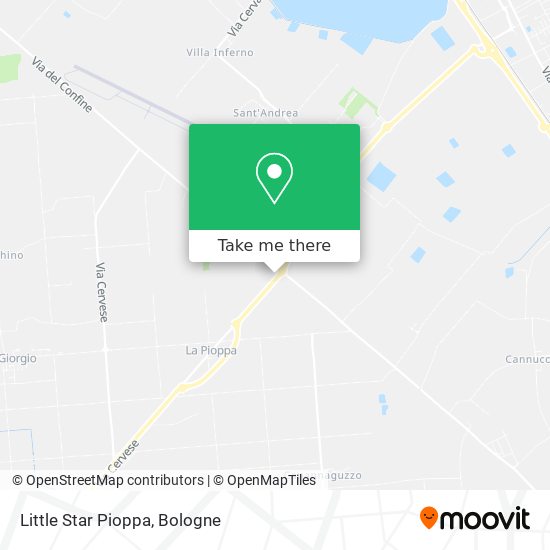 Little Star Pioppa map