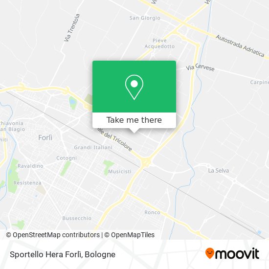 Sportello Hera Forlì map