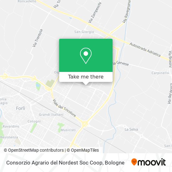 Consorzio Agrario del Nordest Soc Coop map