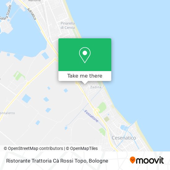 Ristorante Trattoria Cà Rossi Topo map