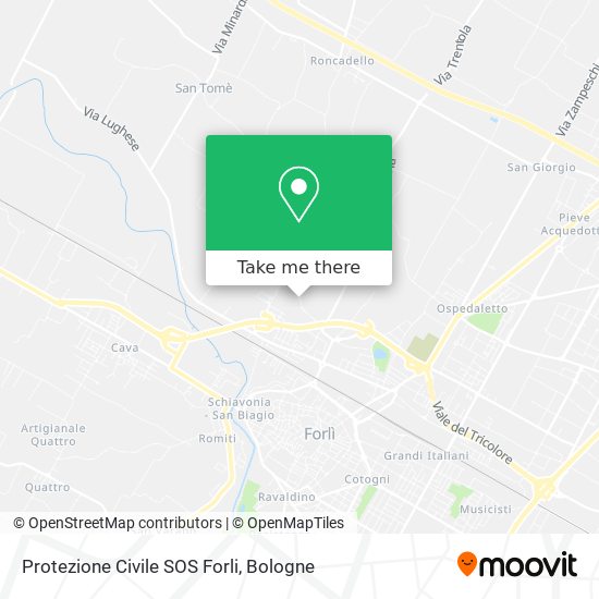 Protezione Civile SOS Forli map