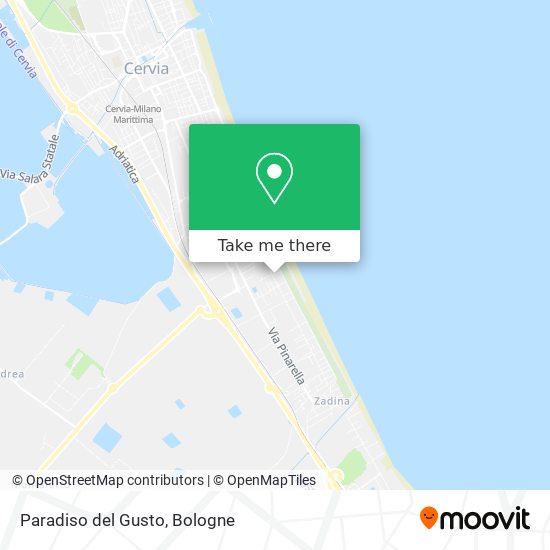 Paradiso del Gusto map