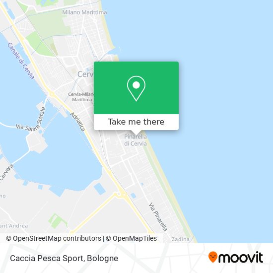 Caccia Pesca Sport map