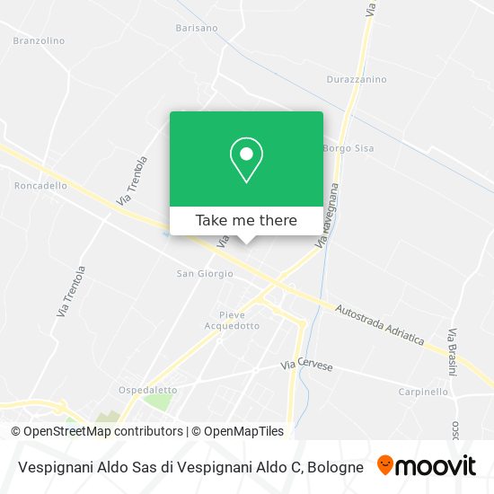 Vespignani Aldo Sas di Vespignani Aldo C map