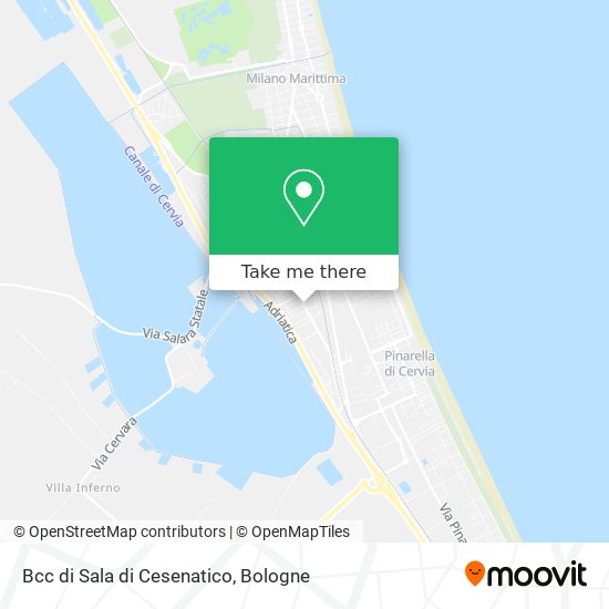 Bcc di Sala di Cesenatico map