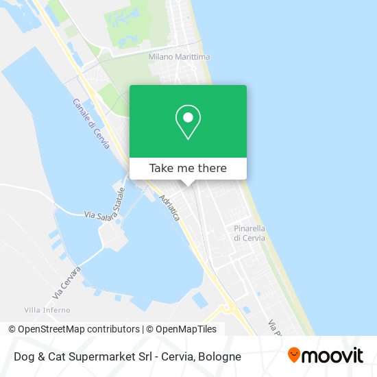 Dog & Cat Supermarket Srl - Cervia map