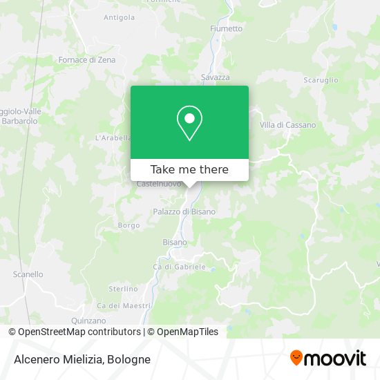 Alcenero Mielizia map