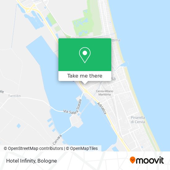Hotel Infinity map