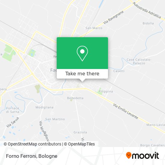 Forno Ferroni map