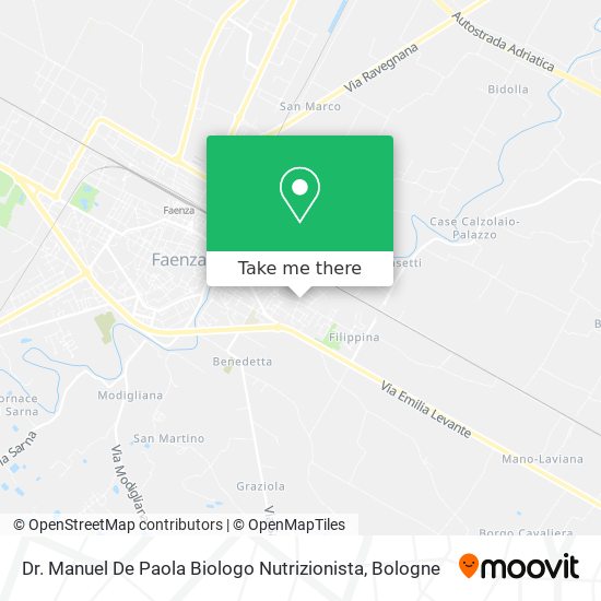 Dr. Manuel De Paola Biologo Nutrizionista map