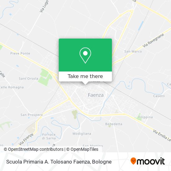 Scuola Primaria A. Tolosano Faenza map
