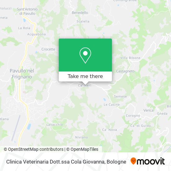 Clinica Veterinaria Dott.ssa Cola Giovanna map