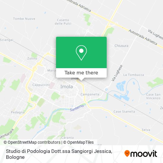 Studio di Podologia Dott.ssa Sangiorgi Jessica map