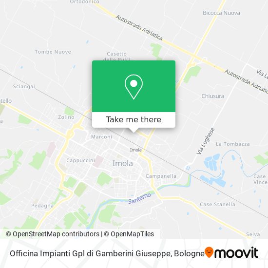 Officina Impianti Gpl di Gamberini Giuseppe map
