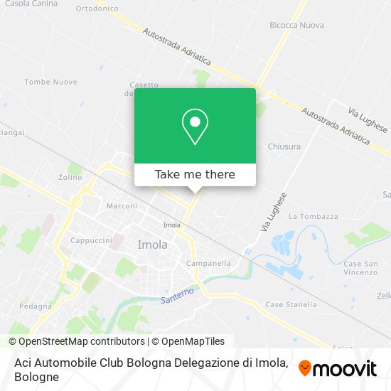 Aci Automobile Club Bologna Delegazione di Imola map