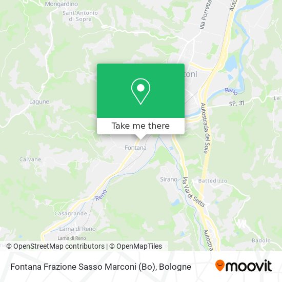 Fontana Frazione Sasso Marconi (Bo) map
