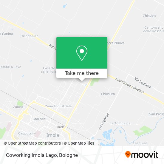 Coworking Imola Lago map