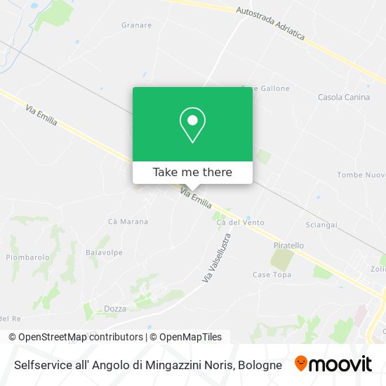Selfservice all' Angolo di Mingazzini Noris map