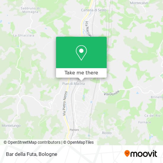 Bar della Futa map