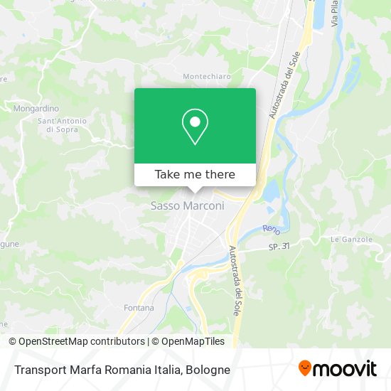 Transport Marfa Romania Italia map