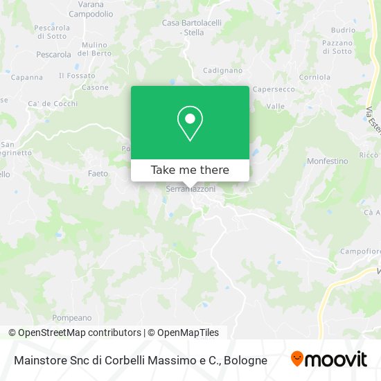 Mainstore Snc di Corbelli Massimo e C. map