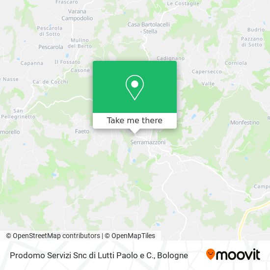 Prodomo Servizi Snc di Lutti Paolo e C. map
