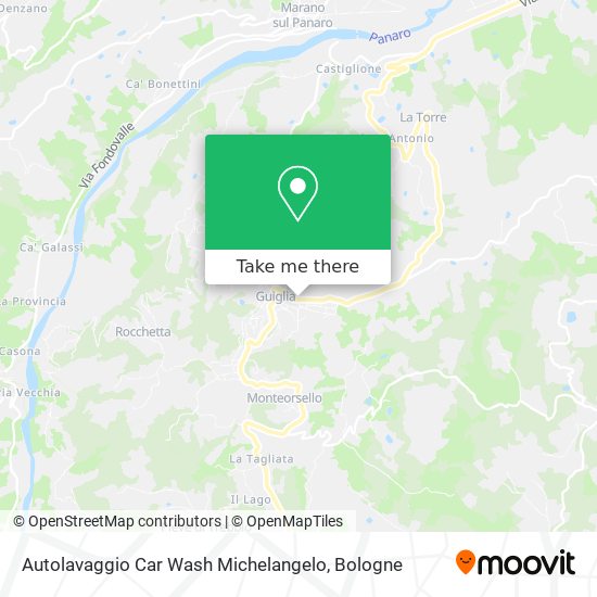 Autolavaggio Car Wash Michelangelo map