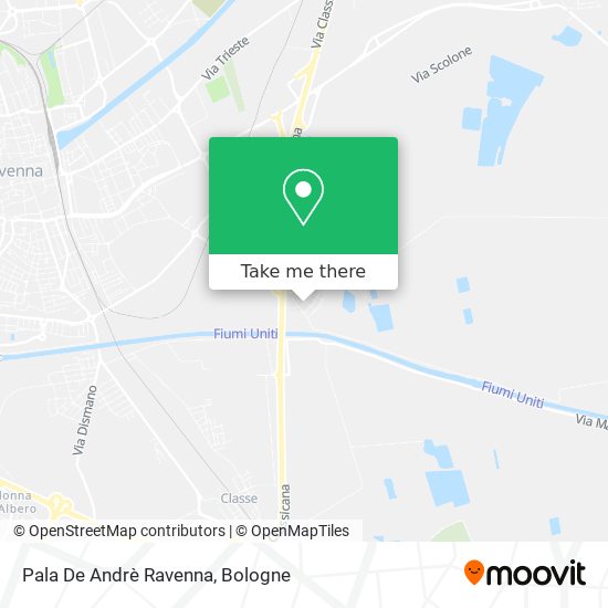 Pala De Andrè Ravenna map