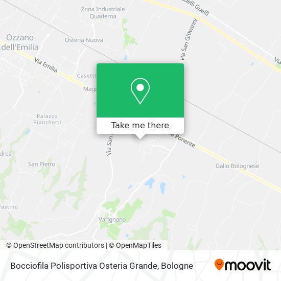Bocciofila Polisportiva Osteria Grande map