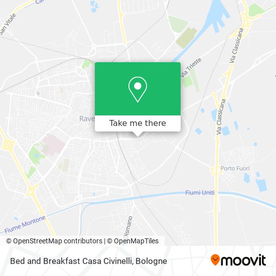 Bed and Breakfast Casa Civinelli map