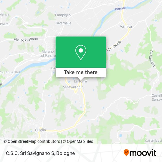 C.S.C. Srl Savignano S map