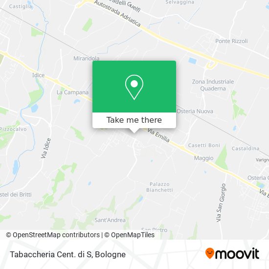 Tabaccheria Cent. di S map
