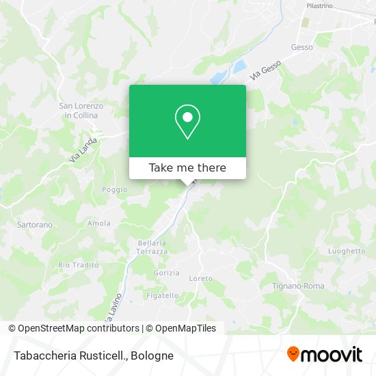Tabaccheria Rusticell. map