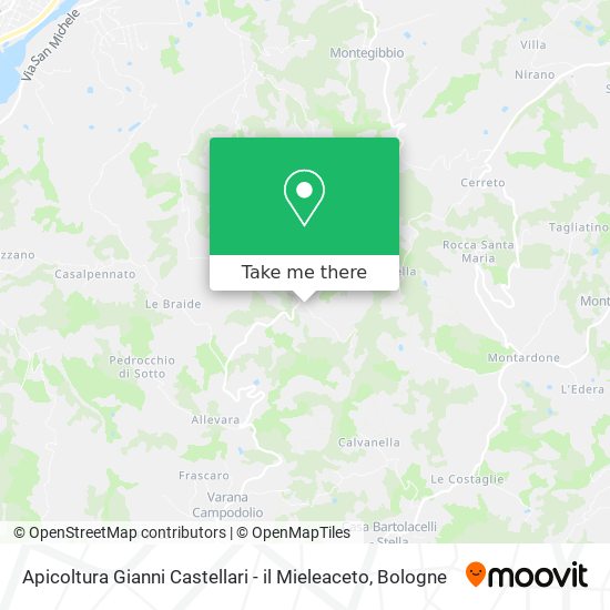 Apicoltura Gianni Castellari - il Mieleaceto map